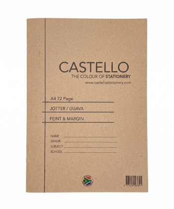 Castello A4 72 Page Jotter Feint & Margin