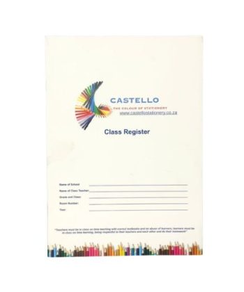 Castello A4 Portrait School Attendance Register