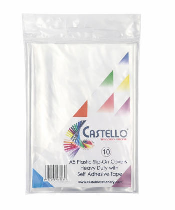 Castello A5 Ready Slip On Plastic Covers (10pcs) Heavy Duty
