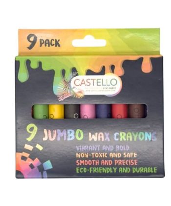 Castello Jumbo Wax Crayons (9pcs)