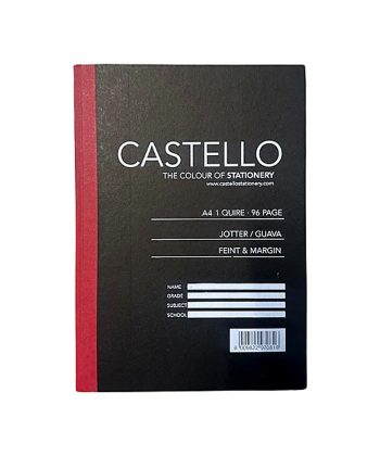 Castello A4 96 Page 1 Quire Jotter Feint & Margin