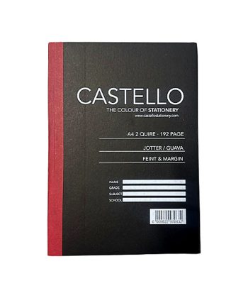 Castello A4 192 Page 2 Quire Jotter Feint & Margin