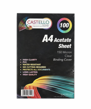 Castello A4 Acetate Sheets